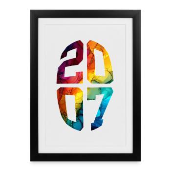 19 YEARS OLD 2007 19TH BIRTHDAY - Framed poster (27 × 37 cm) - black - Front