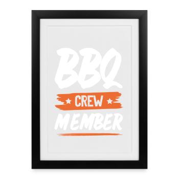 Bbq Crew - Framed poster (27 × 37 cm) - black - Front