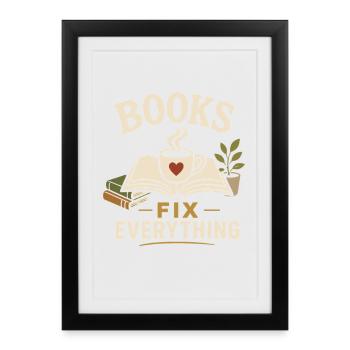 Reading is my favorite thing to do Design - Framed poster (27 × 37 cm) - black - Front