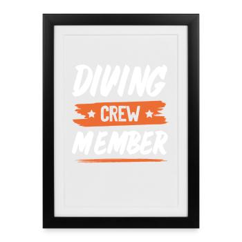 Drinking Crew - Framed poster (27 × 37 cm) - black - Front