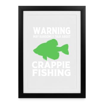 Perchaude crapie du poisson-lun - Affiche encadrée (27 × 37 cm) - noir - Devant