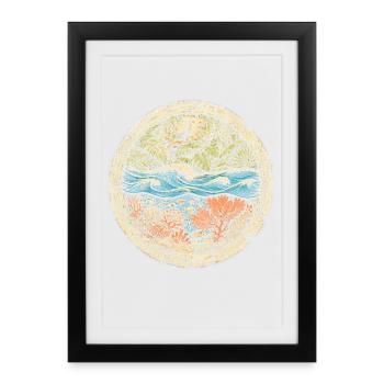 Racine bélizienne du Belize - Affiche encadrée (27 × 37 cm) - noir - Devant