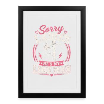 Wife of an electricity professional line - Framed poster (27 × 37 cm) - black - Front