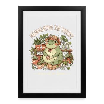 Propagating the Species Gardening Mom - Framed poster (27 × 37 cm) - black - Front