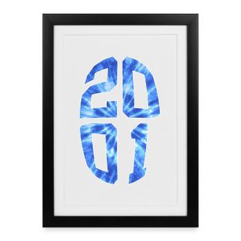 25 YEARS OLD 2001 25TH BIRTHDAY - Framed poster (27 × 37 cm) - black - Front