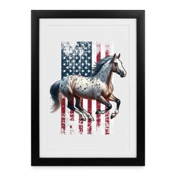 Appaloosa US Appaloosa - Affiche encadrée (27 × 37 cm) - noir - Devant