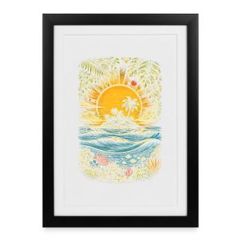 Belize Belizean Root - Framed poster (27 × 37 cm) - black - Front