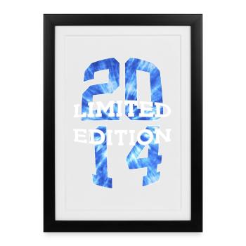 ÉDITION LIMITÉE 2014 12 ANS 12E ANNIVERSAIRE - Affiche encadrée (27 × 37 cm) - noir - Devant