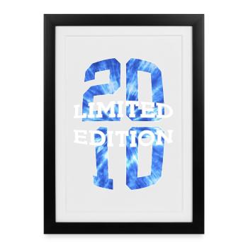 ÉDITION LIMITÉE 2010 16 ANS 16E ANNIVERSAIRE - Affiche encadrée (27 × 37 cm) - noir - Devant