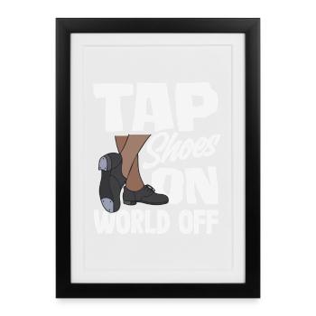 Tap dancers, tap shoes, tap dance - Framed poster (27 × 37 cm) - black - Front