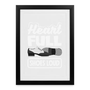Tap dancers, tap shoes, tap dance - Framed poster (27 × 37 cm) - black - Front