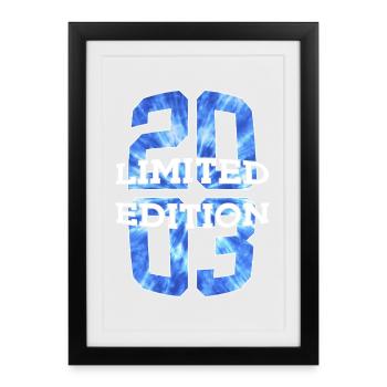 ÉDITION LIMITÉE 2003 23 ANS 23E ANNIVERSAIRE - Affiche encadrée (27 × 37 cm) - noir - Devant