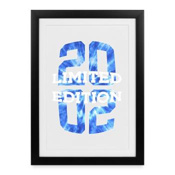 ÉDITION LIMITÉE 2002 24 ANS 24E ANNIVERSAIRE - Affiche encadrée (27 × 37 cm) - noir - Devant