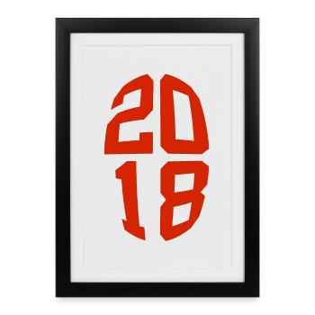 8 YEARS OLD 2018 8TH BIRTHDAY - Framed poster (27 × 37 cm) - black - Front