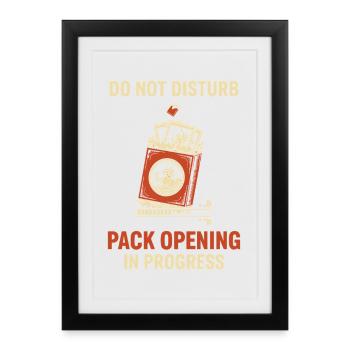 Ne pas interrompre l’ouverture de paquets en cours de trading - Affiche encadrée (27 × 37 cm) - noir - Devant