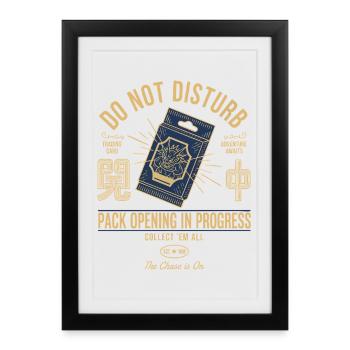 Ne pas interrompre l’ouverture de paquets en cours de trading - Affiche encadrée (27 × 37 cm) - noir - Devant