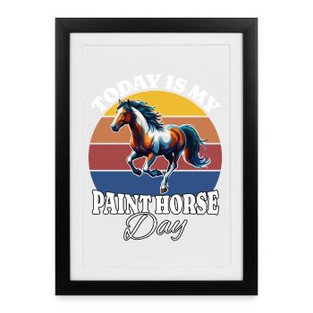 Paint Horse Paint Horse - Framed poster (27 × 37 cm) - black - Front