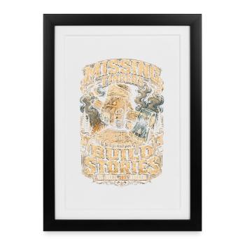 Lumberjack Lumberjack Missing Fingers Build Storie - Framed poster (27 × 37 cm) - black - Front