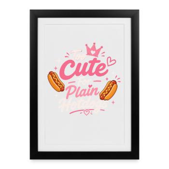 Glizzy Gobbler Hot Dog Sausage Grilling - Framed poster (27 × 37 cm) - black - Front