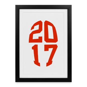 9 ANS 2017 9E ANNIVERSAIRE - Affiche encadrée (27 × 37 cm) - noir - Devant