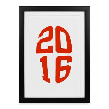 10 ANS 2016 10E ANNIVERSAIRE - Affiche encadrée (27 × 37 cm) - noir - Devant