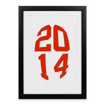 12 ANS 2014 12E ANNIVERSAIRE - Affiche encadrée (27 × 37 cm) - noir - Devant