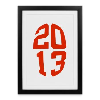 13 ANS 2013 13E ANNIVERSAIRE - Affiche encadrée (27 × 37 cm) - noir - Devant