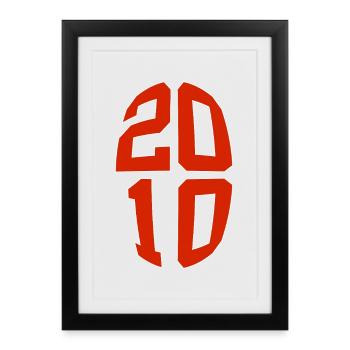 16 ANS 2010 16E ANNIVERSAIRE - Affiche encadrée (27 × 37 cm) - noir - Devant