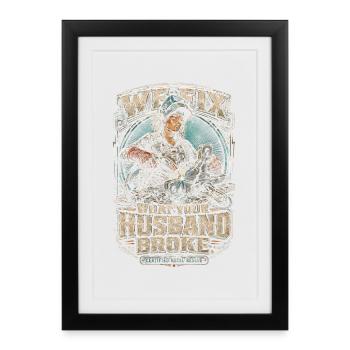 Soudeur Spécialiste en soudage - Affiche encadrée (27 × 37 cm) - noir - Devant
