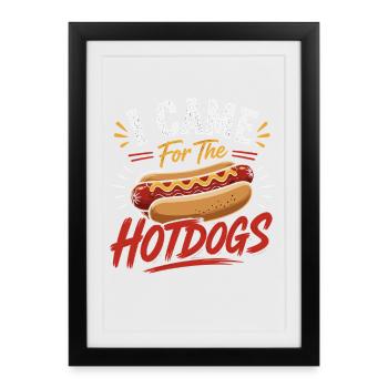 Glizzy Gobbler Sausage Buns Snack Humor - Framed poster (27 × 37 cm) - black - Front