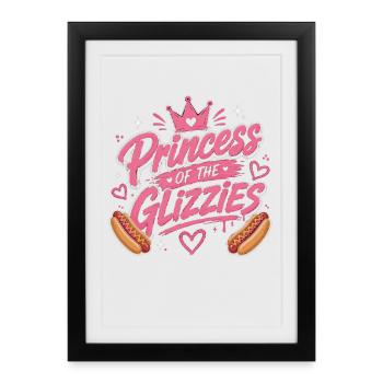 Sausage Bun Hot Dog Grill Fan - Framed poster (27 × 37 cm) - black - Front