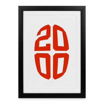 26 YEARS OLD 2000 26TH BIRTHDAY - Framed poster (27 × 37 cm) - black - Front