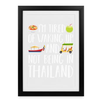 Thailand - Framed poster (27 × 37 cm) - black - Front