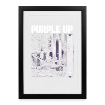 Purple for Military Kids Tank Military Kid - Framed poster (27 × 37 cm) - black - Front