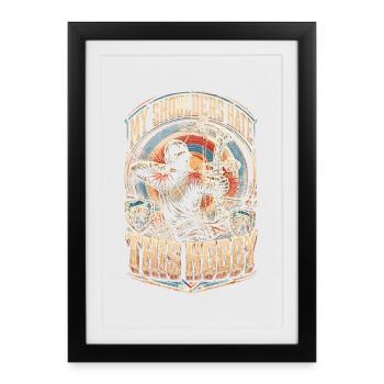 Archer à l’arc - Affiche encadrée (27 × 37 cm) - noir - Devant