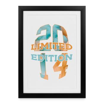 ÉDITION LIMITÉE 2014 12 ANS 12E ANNIVERSAIRE - Affiche encadrée (27 × 37 cm) - noir - Devant