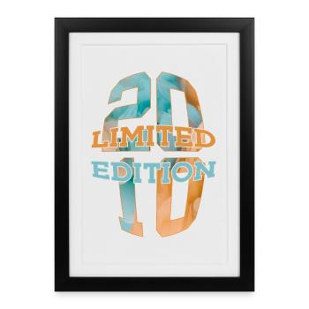 ÉDITION LIMITÉE 2010 16 ANS 16E ANNIVERSAIRE - Affiche encadrée (27 × 37 cm) - noir - Devant