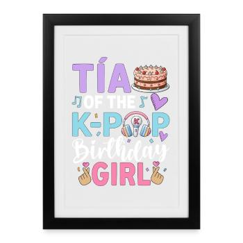 Tía of The K-Pop Birthday Girl - Gerahmtes Poster (27 × 37 cm) - Schwarz - Vorne