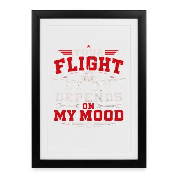 Aircraft and Aviation Maintenance Technician - Framed poster (27 × 37 cm) - black - Front