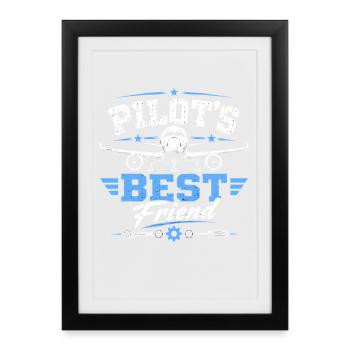 Aircraft Mechanic Maintenance and Engineering - Framed poster (27 × 37 cm) - black - Front