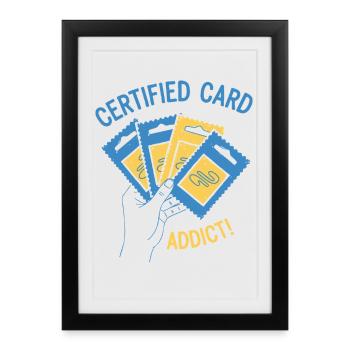 Pack d’extension de cartes à collectionner Certified Card Addict - Affiche encadrée (27 × 37 cm) - noir - Devant