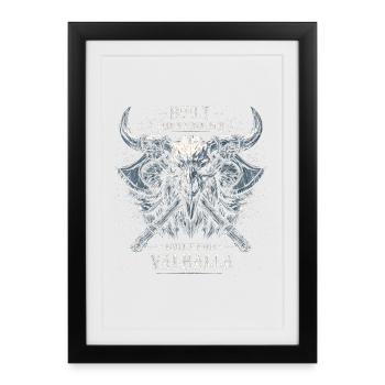 Construire un autre père | Gang de Valhalla | Gothique - Affiche encadrée (27 × 37 cm) - noir - Devant