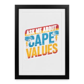 Ask Me About CAPE | Thunderstorm Meteorology - Framed poster (27 × 37 cm) - black - Front