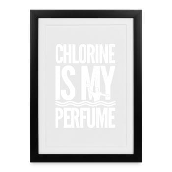 Le chlore est mon parfum - Affiche encadrée (27 × 37 cm) - noir - Devant