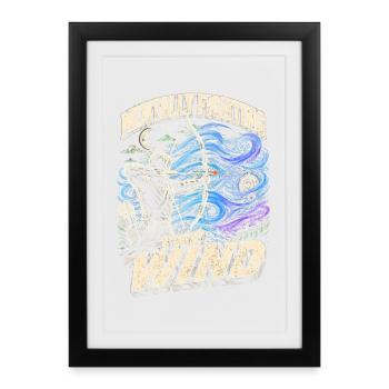 Archer à l’arc - Affiche encadrée (27 × 37 cm) - noir - Devant
