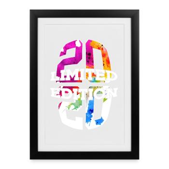 ÉDITION LIMITÉE 2020 6 ANS 6E ANNIVERSAIRE - Affiche encadrée (27 × 37 cm) - noir - Devant