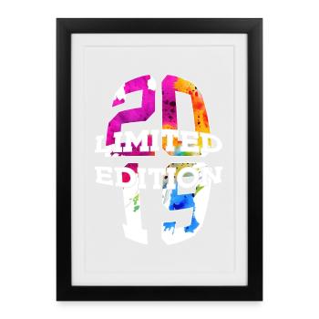 ÉDITION LIMITÉE 2019 7 ANS 7E ANNIVERSAIRE - Affiche encadrée (27 × 37 cm) - noir - Devant