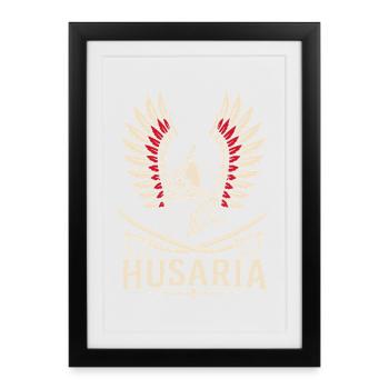Husaria Winged Helmet - Framed poster (27 × 37 cm) - black - Front