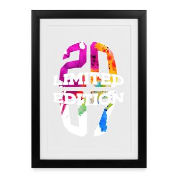 LIMITED EDITION 2007 19 YEARS 19TH BIRTHDAY - Framed poster (27 × 37 cm) - black - Front