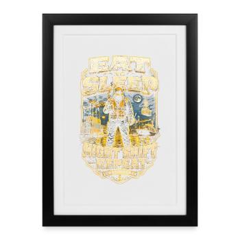 Dock Workers Eat Not Sleep Night Shift - Framed poster (27 × 37 cm) - black - Front
